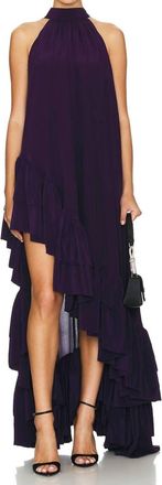 Azeeza Sora Gown In Aubergine