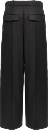 Wardrobe.NYC Womens Black Wool Casual Pants