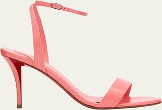 Christian Louboutin 80mm Miss Z Patent Leather Ankle-Strap Sandals