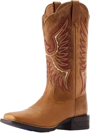 Ariat Womens Rockdale Western Boots In Almond Buff