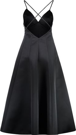 Philosophy di Lorenzo Serafini Womens Satin Dress - Black - Size EU 38 (Womens)
