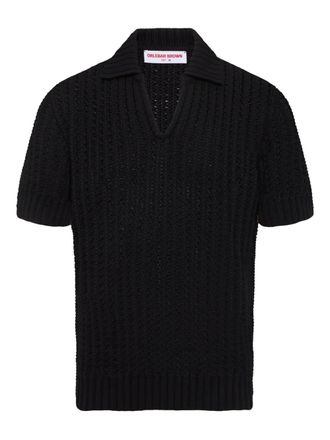 Orlebar Brown Swift crochet-knit top - Black