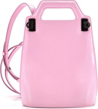 Ferragamo Wanda Top Handle Shoulder Bag Leather North South