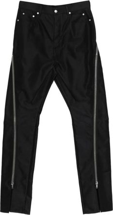 Rick Owens Straight Broeken - Heren - Straight fit broeken - Zwart - W33 - Broeken