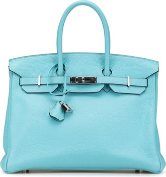 Hermès Crossbody Bags - 2016 Togo Birkin Retourne 35 - Gr. unisize - in Blau - für Damen