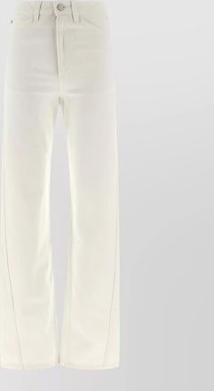 Christophe Lemaire twisted cut trousers belt loops and pockets