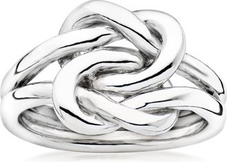 Ross-Simons Italian Sterling Silver Double Love Knot Ring