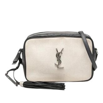 Saint Laurent Pre-owned Cross Body Bags, female, White, Size: ONE SIZE Pre-owned Lou Camera Bag