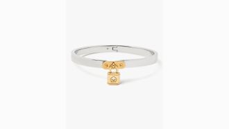 Kate Spade New York Lock And Spade Charm Bangle
