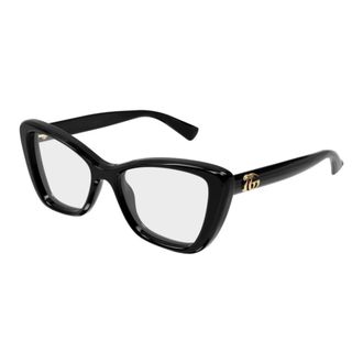 Gucci Glasses, unisex, Black, 52 MM, Squared Cat Eye Frame