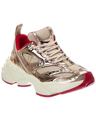Christian Louboutin So Flo Leather & Canvas Sneaker