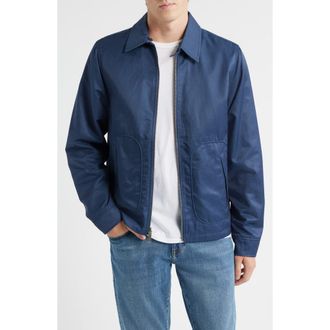 Schott NYC Reversible Mac Jacket in Blue at Nordstrom, Size Small