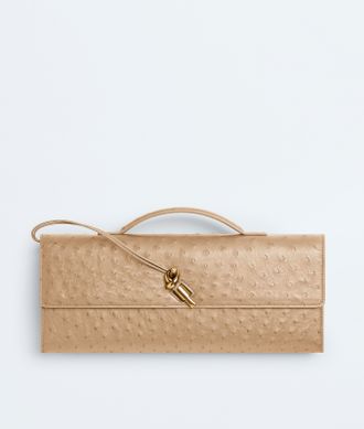 Bottega Veneta Andiamo Clutch - Beige - Women