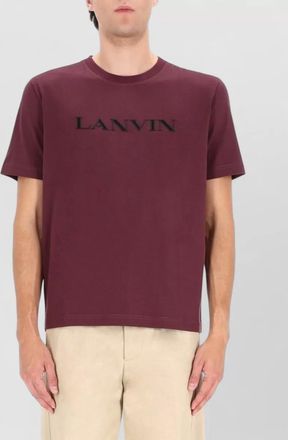 Lanvin crew neck short sleeve t-shirt design