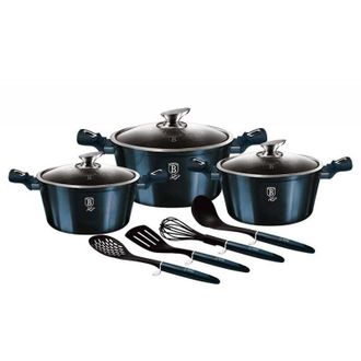 Berlinger Haus Set Di Pentole In Granito Berlingerhaus Aquamarine Bh-6152