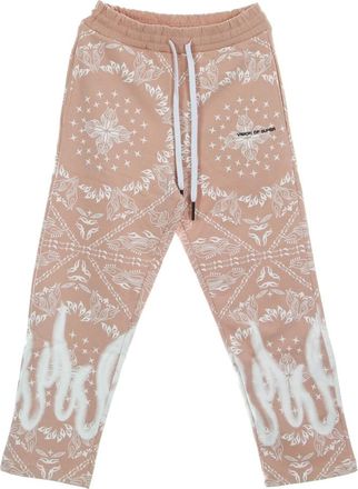 Vision Of Super Bandana Print Lichtgewicht Trainingsbroek - Heren - Sweatpants - Roze - L - Katoen - Broeken