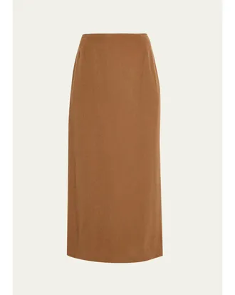 Lafayette 148 New York Cashmere-Blend Midi Pencil Skirt