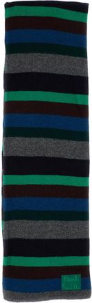 Paul Smith Multicolor Striped Rectangular Wool Scarf