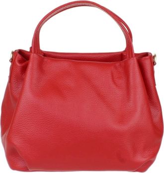 Girly HandBags Womens Bucket Leather Handbag (Red)