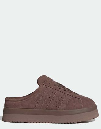 adidas Originals Campus 00s sneakers basse invernali in marrone caff&egrave;-Verde