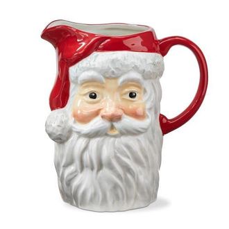 Tag Vintage Santa Ceramic Beverage Pitcher Christmas Server in Multicolored at Nordstrom