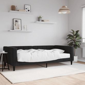 vidaXL Vidaxl - Furniture Limited - Sof&aacute; Cama Con Colch&oacute;n Terciopelo Negro