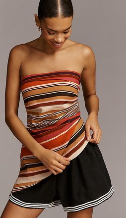 Faithfull The Brand Rocco Linen Strapless Top