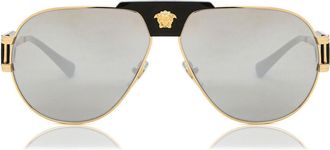 Versace VE2252 Asian Fit 10026G Mens Sunglasses Gold Size 63