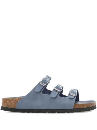 Birkenstock triple-strap slide - Blue