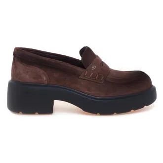 Santoni Easy Penny Loafer - female - Santoni - Loafers - Brown - 3 1/2 UK - Shoes