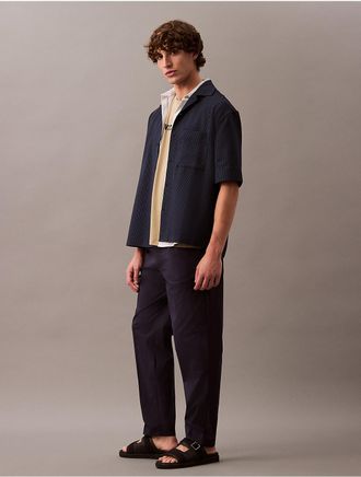 Calvin Klein Mens Pull-On Trousers - Navy - 32