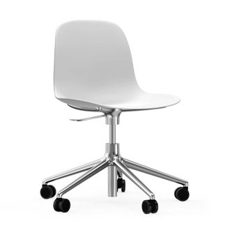 NORMANN COPENHAGEN Form B&uuml;rodrehstuhl, Gestell Aluminium / weiss
