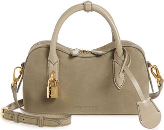 Stella McCartney Ryder Faux Suede Crossbody Bag in Khaki at Nordstrom