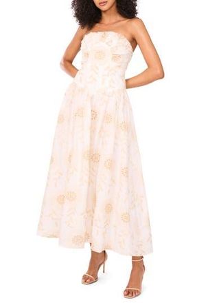 Parker The Mercy Strapless Dress in Lucent White at Nordstrom Rack, Size 14