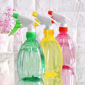 Elle Juego De 3 Piezas De Botellas Pulverizadoras De 500 Ml, De Colores Y Transparentes, Reutilizables Y Vac&iacute;as Con Gatillo, Con Dos Niveles De Pulverizaci