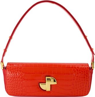 Patou Le Long Lock - Dames - Handtassen - Rood - ONE Size - Leer - Tassen