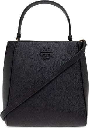 Tory Burch Black McGraw Small Bucket Bag