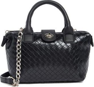 Madden Girl Mini Woven Tote in Black at Nordstrom Rack