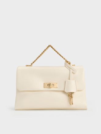 Charles & Keith Kerry Chain-Handle Crossbody Bag