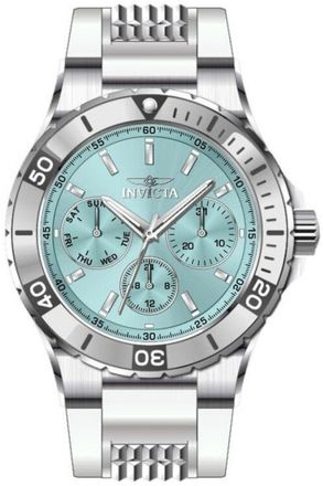 Invicta Aviator 49891 Dames Horloge - Quartz Uurwerk - Roestvrij Staal met blauwe Wijzerplaat - 38mm