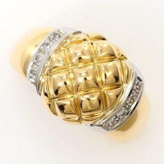 C&A Platinum Yellow Gold Yellow Gold (18K) Platinum 900 Band Ring (Pre-Owned)