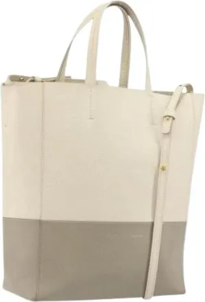 Celine Pre-owned Vintage Hand Bag - Dames - Vintage Shopper - Beige - ONE Size - Leer - Vintage