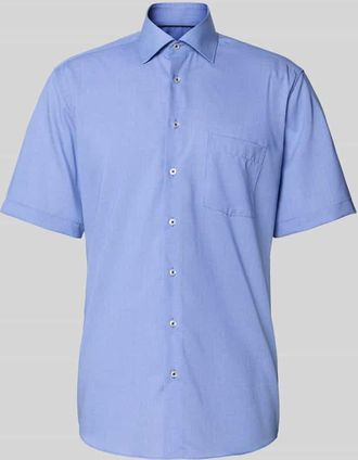 Eterna Regular Fit Freizeithemd aus Lyocell-Mix in Royal, Gr&ouml;&szlig;e 39