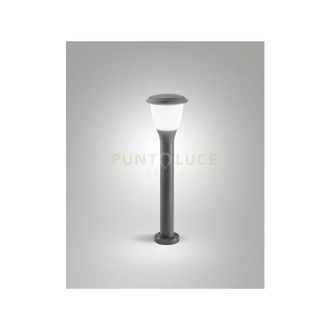 Fabas Luce Thiago Paletto Grigio Scuro Cm.60 Da Giardino Attacco E27 Ip65