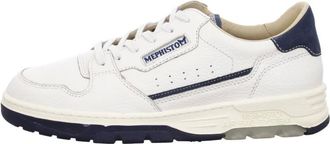 Mephisto Marius Sneaker - Heren - Schoenen - Wit - Maat: 43 1/2 EU Leer