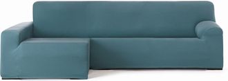 Eysa Funda de sofá chaise longue bielástica izquierda verde 250 - 310 cm