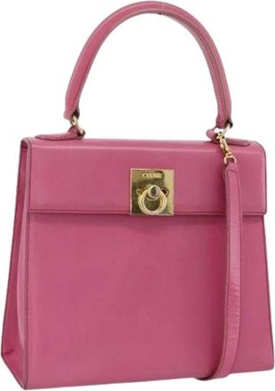 Celine Pre-owned Handbags, female, Pink, Size: ONE SIZE Pre-owned Vintage Hand Bag