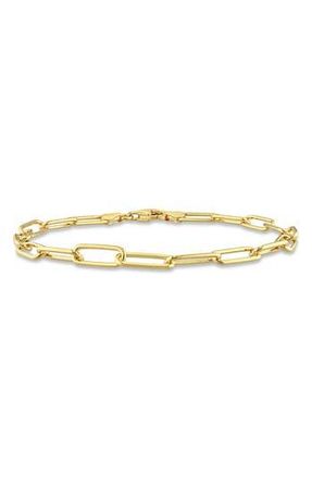 Delmar Mens Paper Clip Chain Bracelet in Yellow at Nordstrom Rack