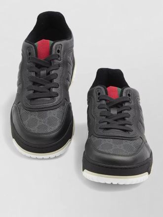 Gucci re web leather sneakers custom sole