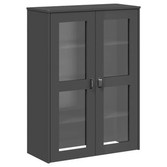 vidaXL Aparador Superior Viken Madera De Ingenier&iacute;a Gris Antracita Vidaxl